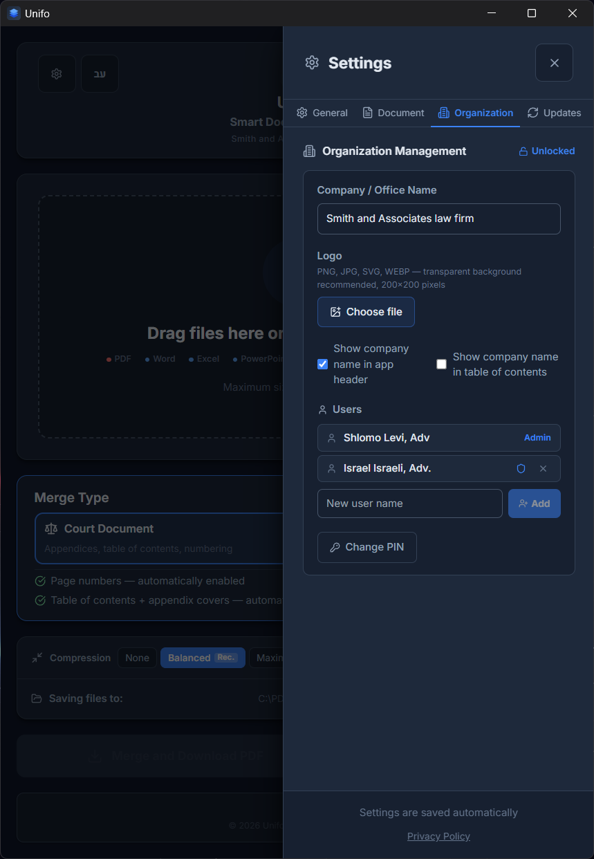 Organization management
